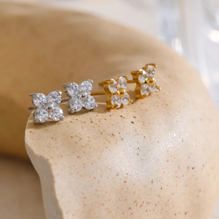 Petal Spark Stud Earrings