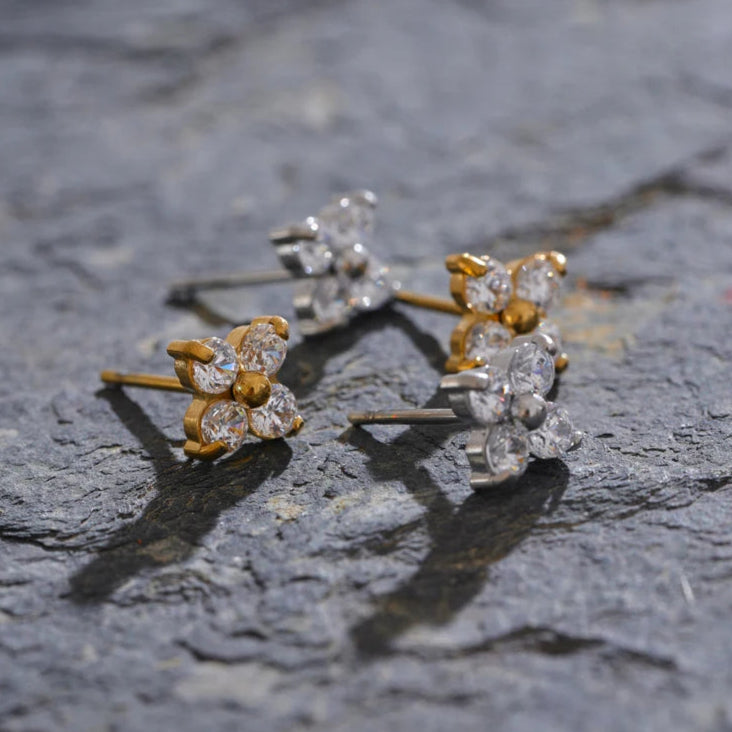 Petal Spark Stud Earrings