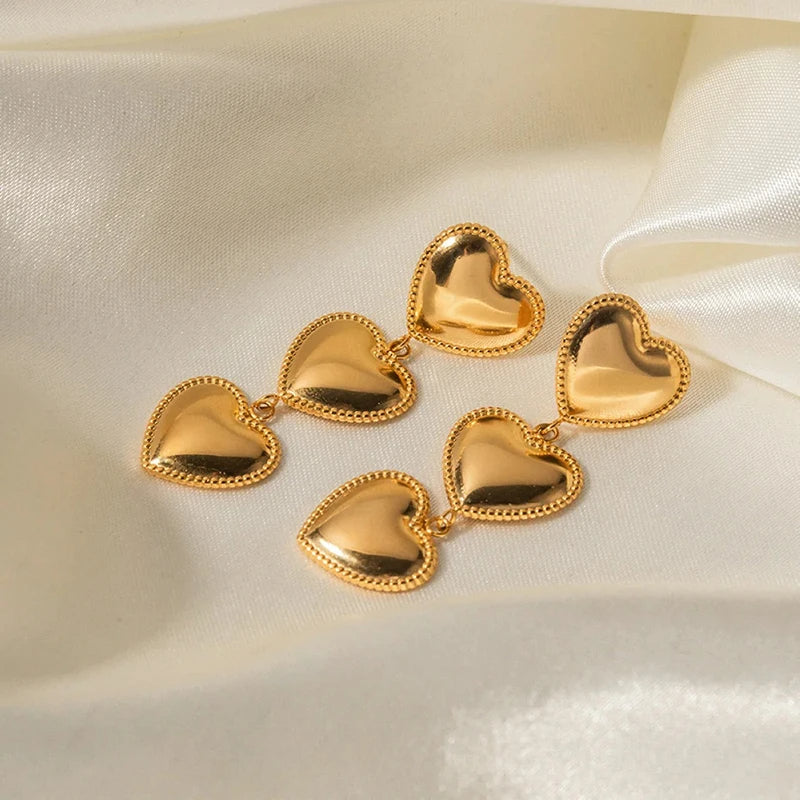 Golden Love Drop Earrings