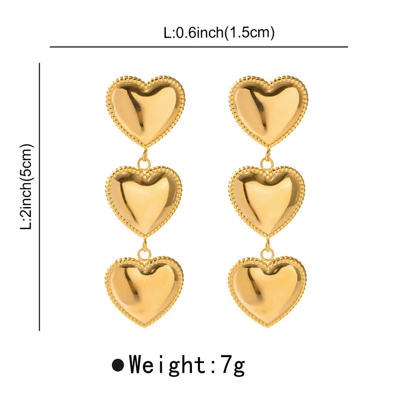 Golden Love Drop Earrings