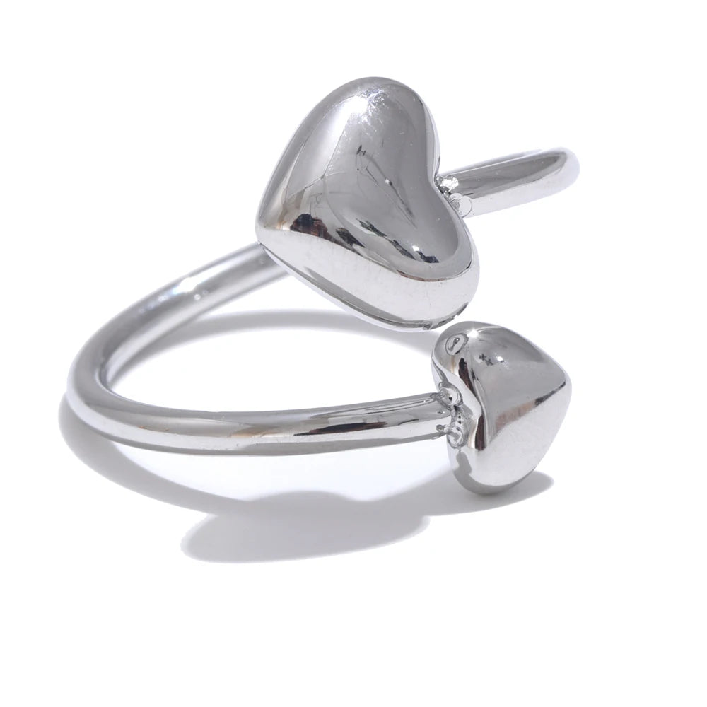 Forever Yours Double Heart Band