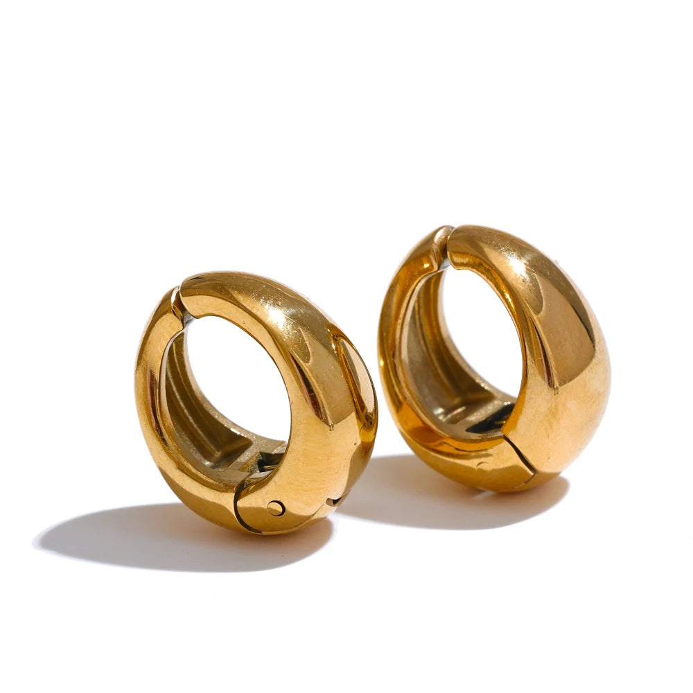 Bold Glow Clip-On Hoops