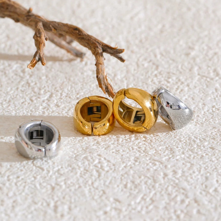 Bold Glow Clip-On Hoops