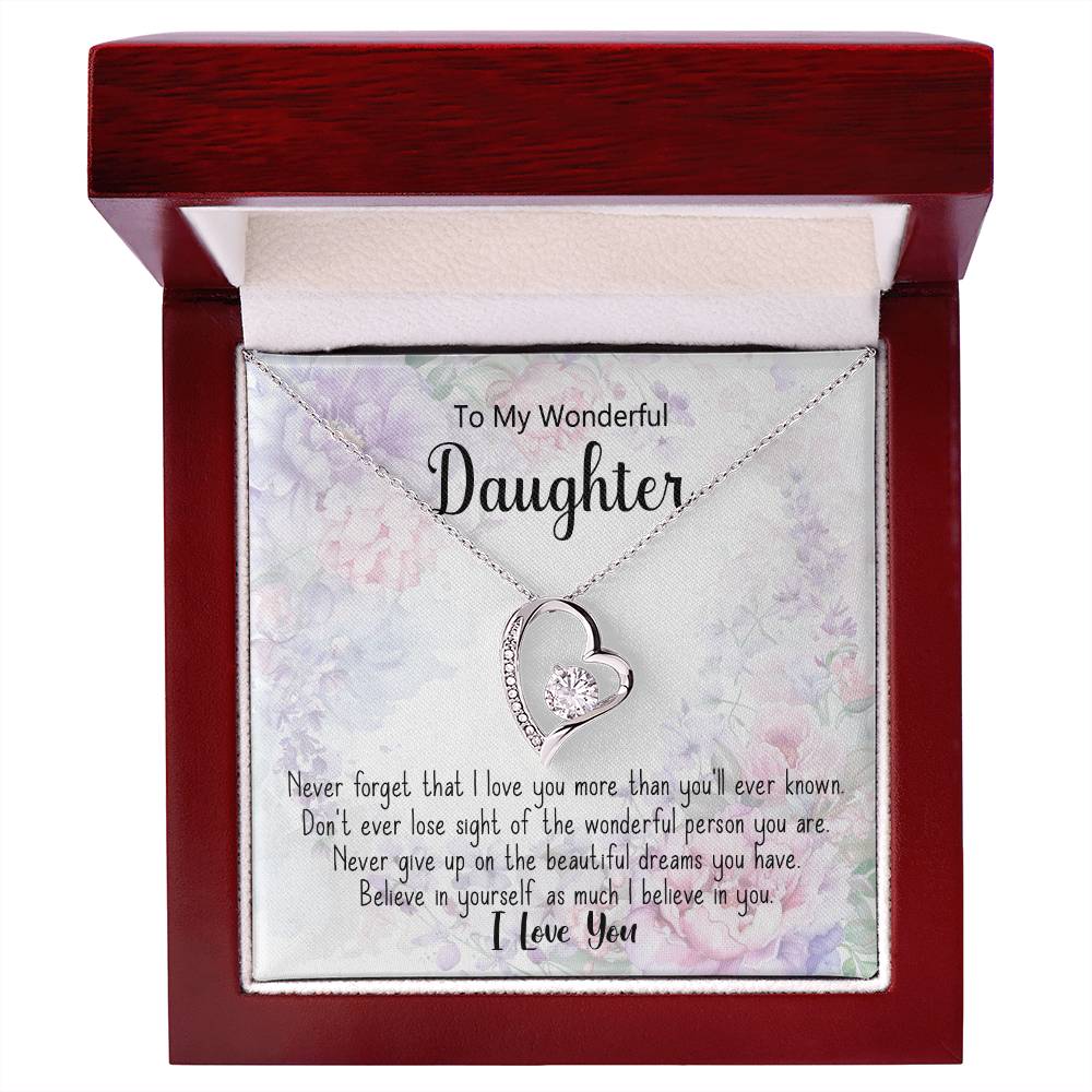 π To My Wonderful Daughter Necklac