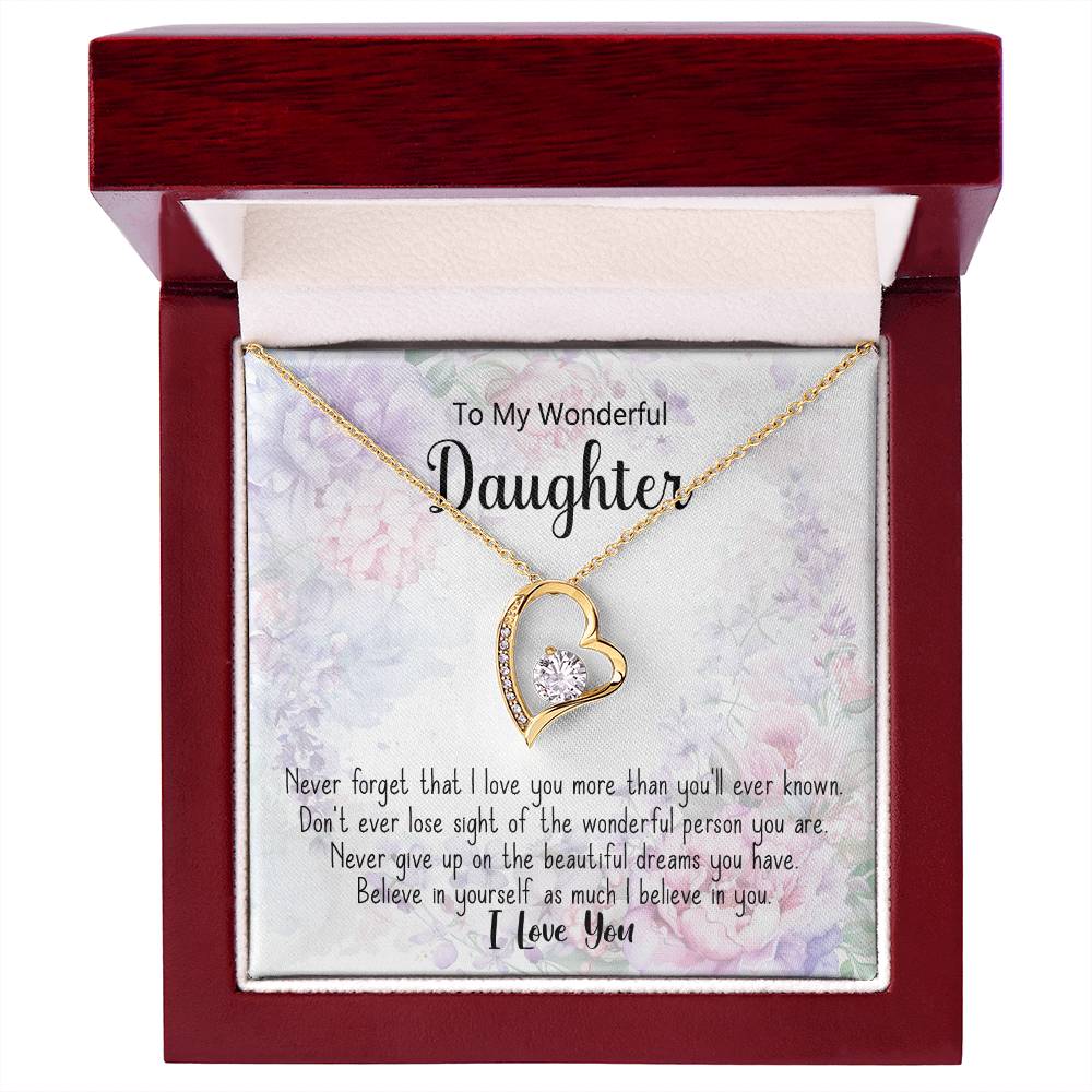 π To My Wonderful Daughter Necklac