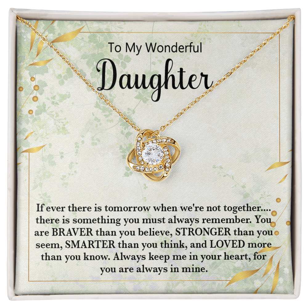 π To My Wonderful Daughter Necklace