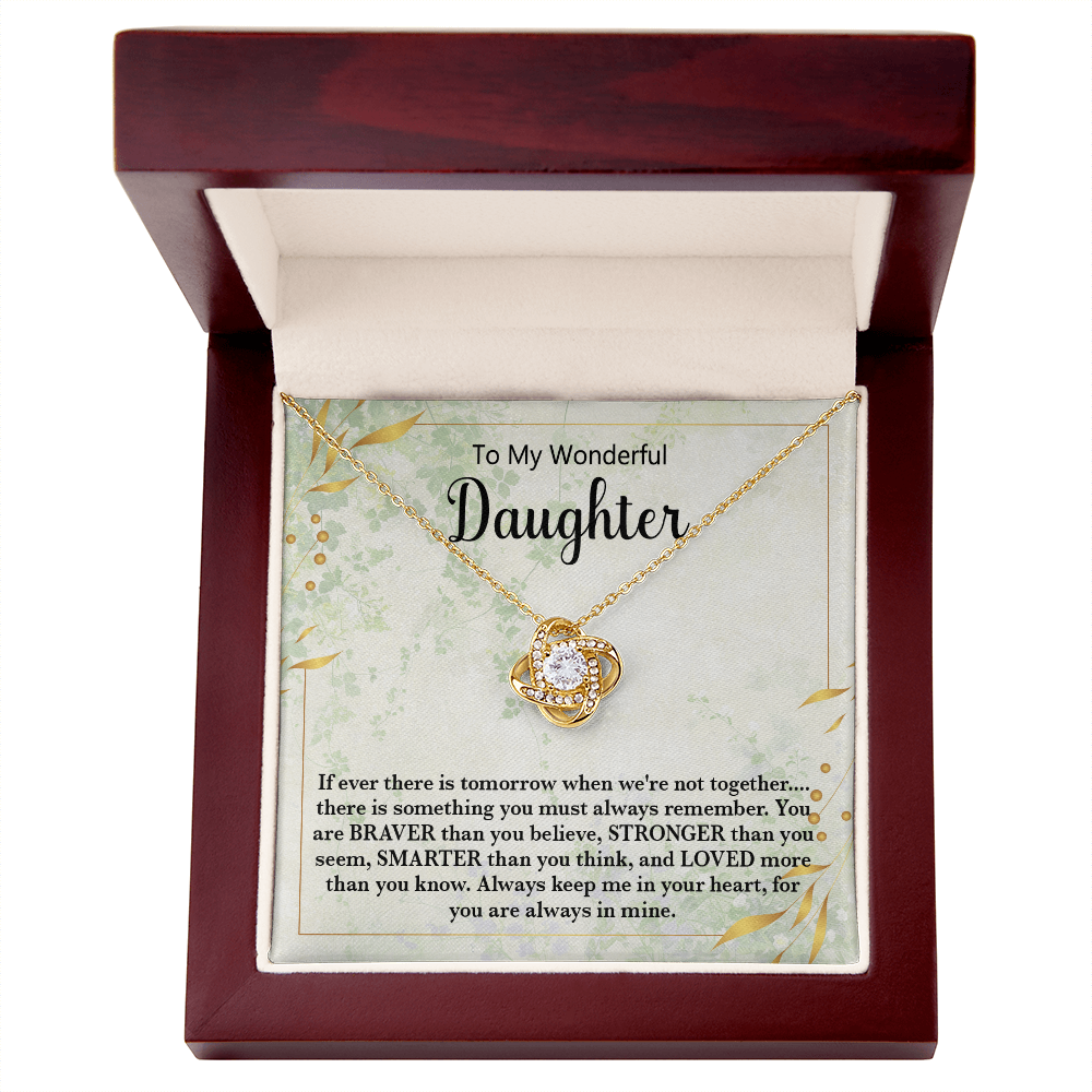 π To My Wonderful Daughter Necklace
