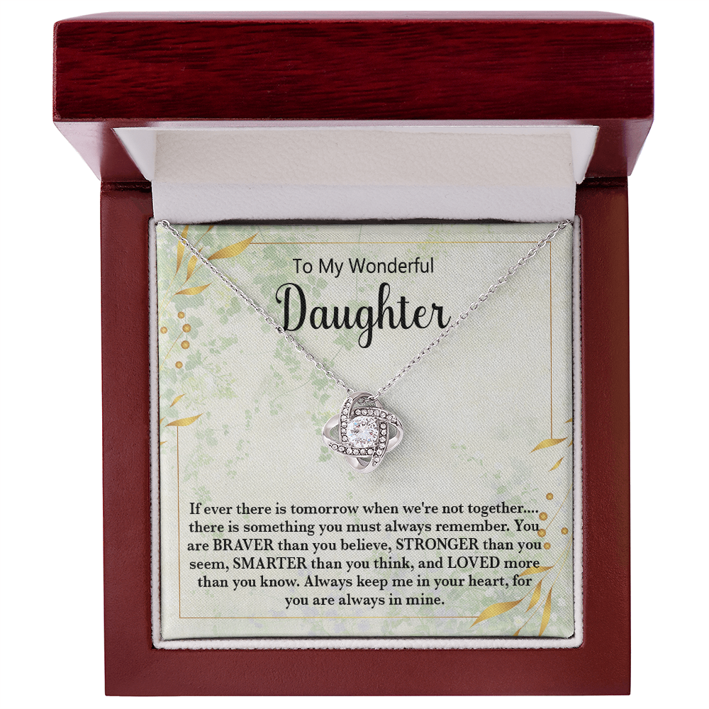 π To My Wonderful Daughter Necklace