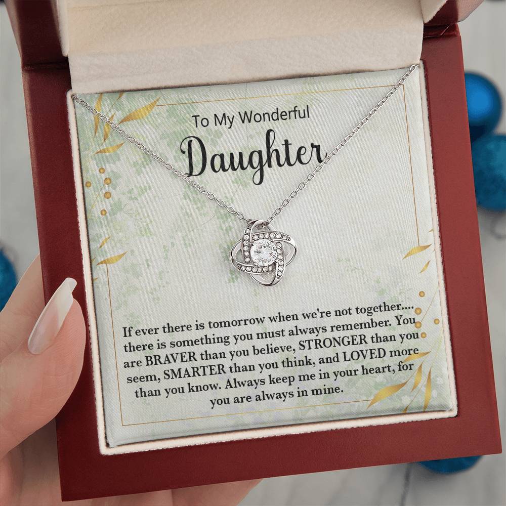 π To My Wonderful Daughter Necklace