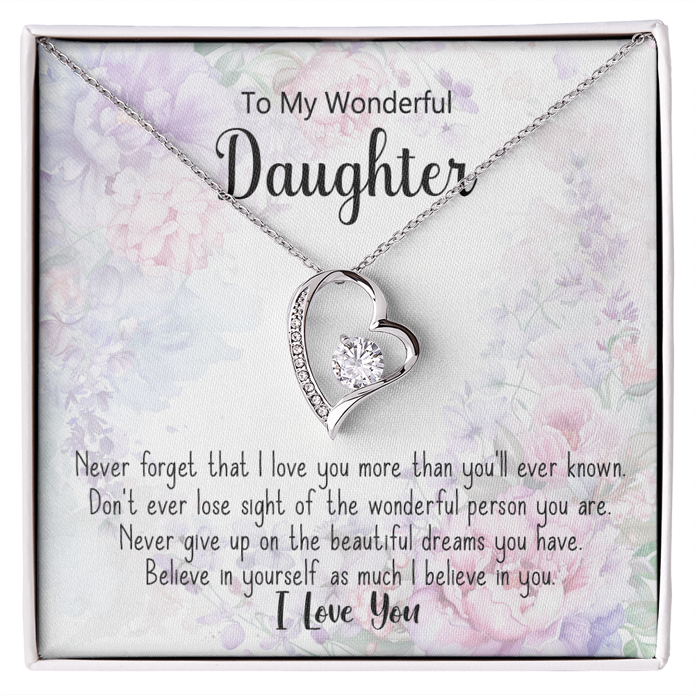 π To My Wonderful Daughter Necklac