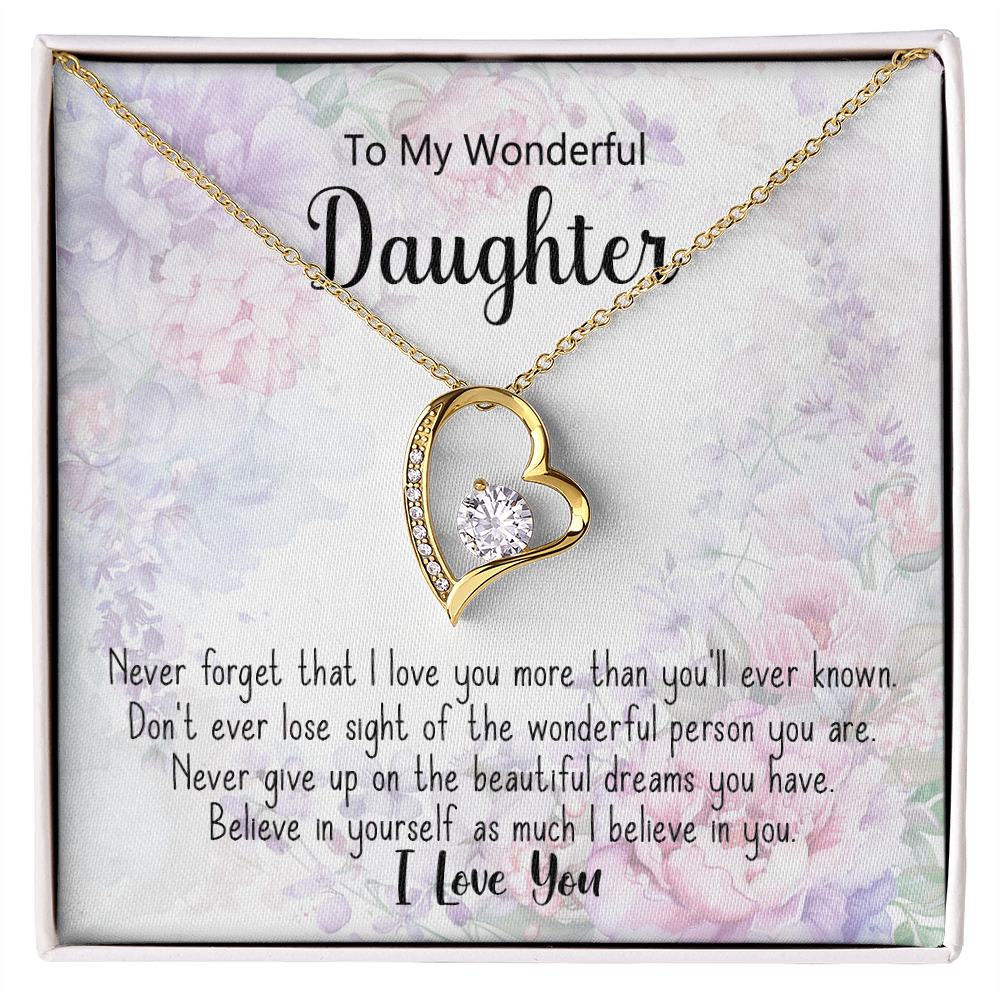 π To My Wonderful Daughter Necklac