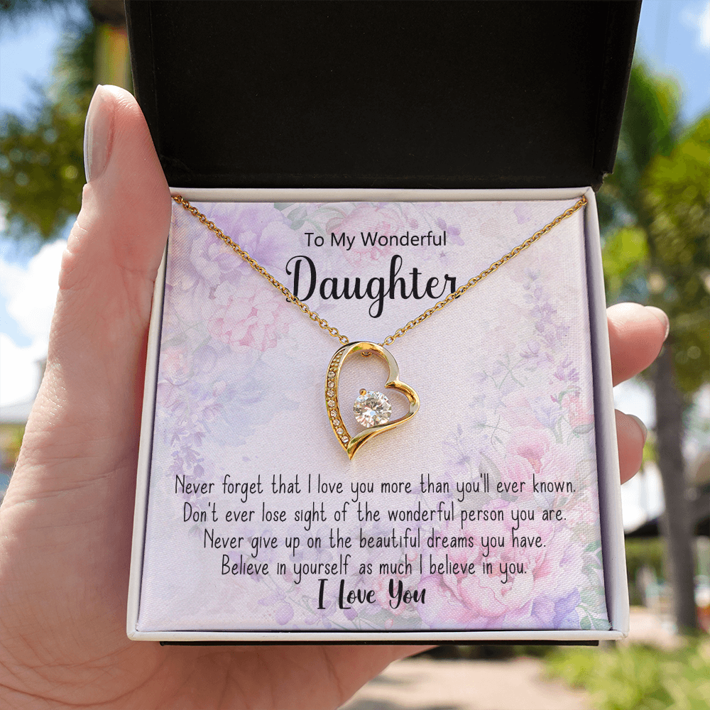 π To My Wonderful Daughter Necklac