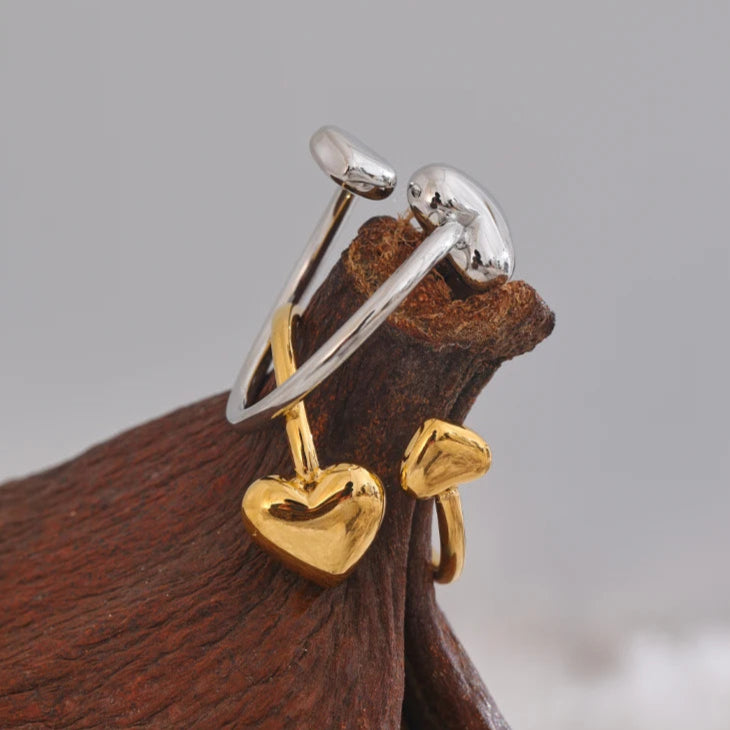 Forever Yours Double Heart Band