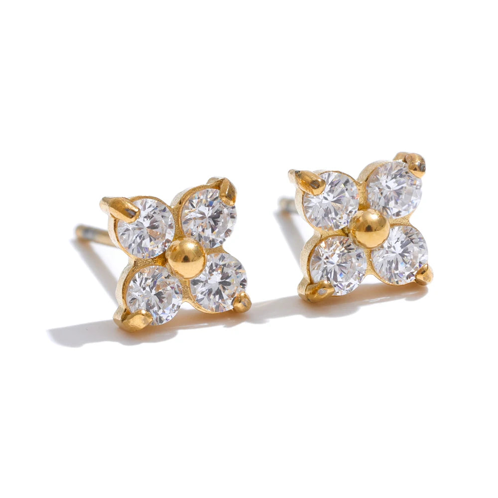 Petal Spark Stud Earrings