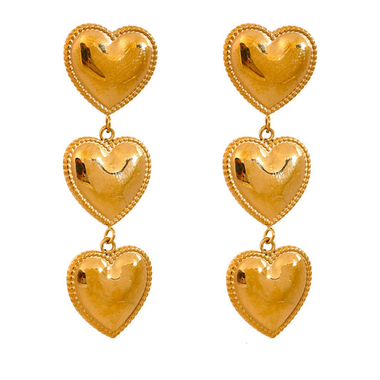 Golden Love Drop Earrings