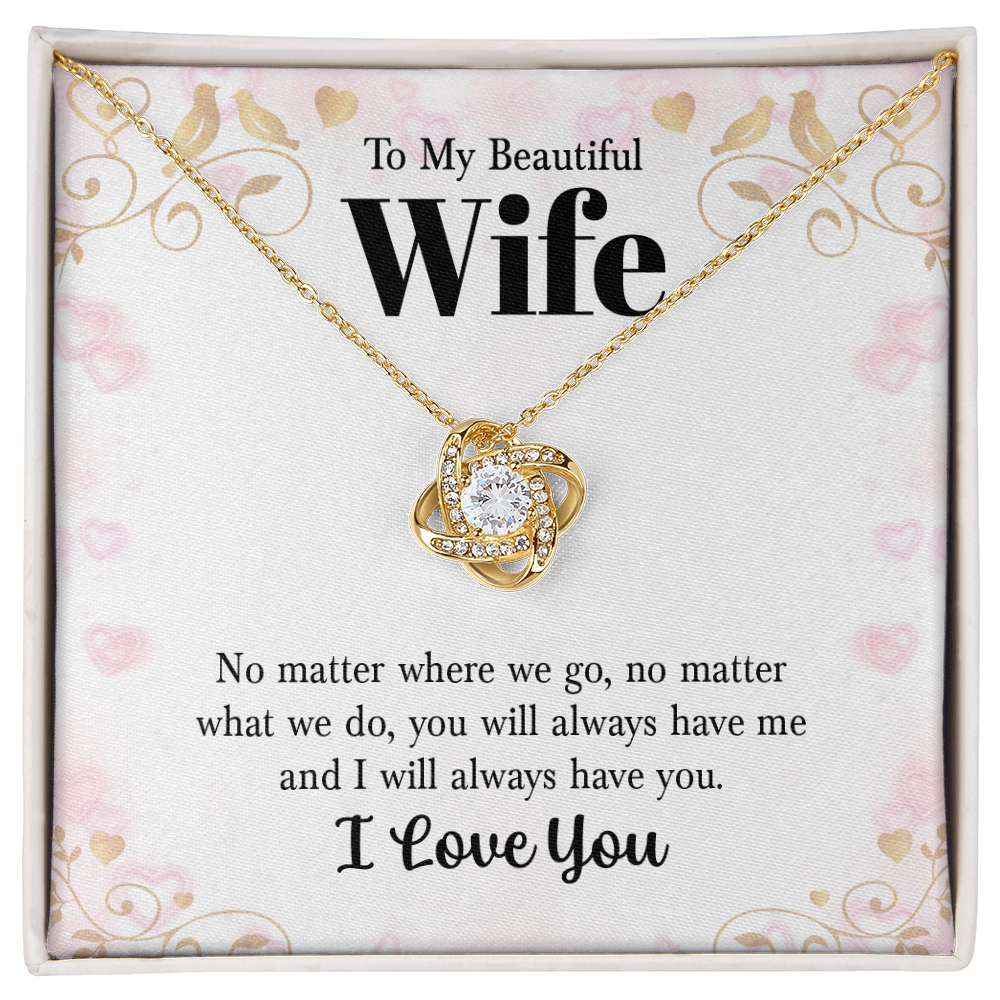 💖 To My Beautiful Wife Necklace