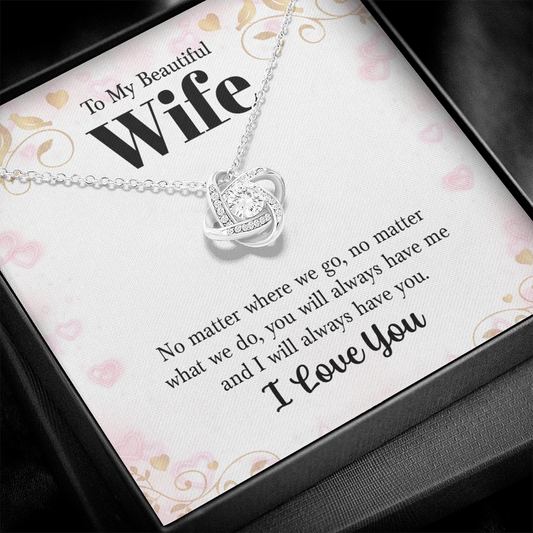 💖 To My Beautiful Wife Necklace