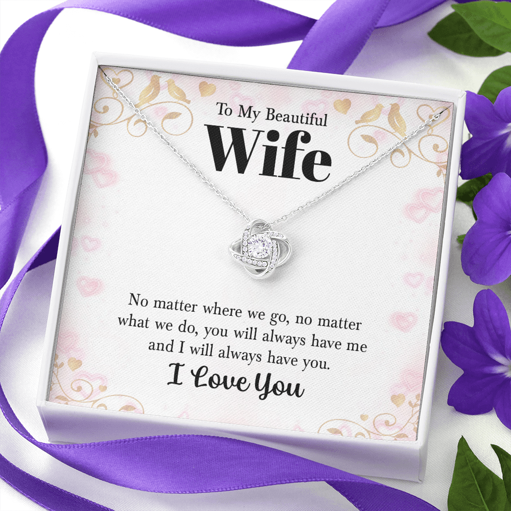 💖 To My Beautiful Wife Necklace
